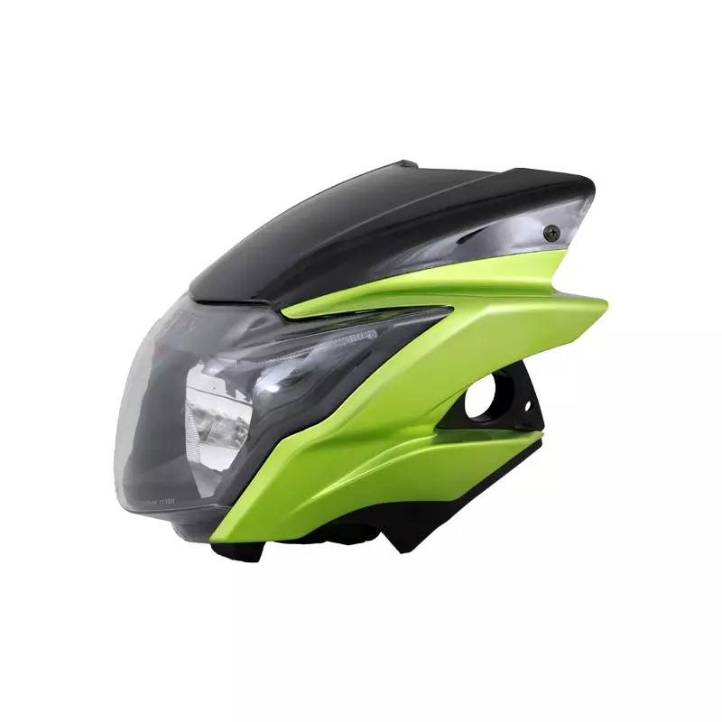 عکس 0 بلوری چراغ جلو آپاچی 180 سبز کامل یاشیل